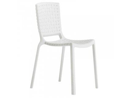 Bílá plastová židle Tatami 305
