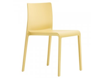 Žlutá plastová jídelní židle Volt 670