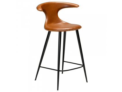 Vintage hnědá barová židle DAN-FORM Flair 65 cm