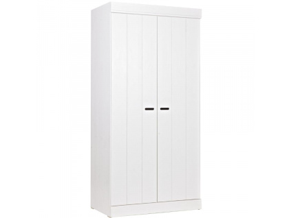 Bílá dřevěná šatní skříň Ernie 195 cm848x848
