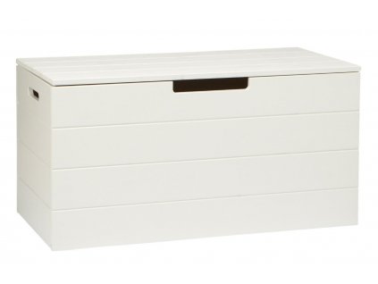 Bílý borovicový box na hračky Vere 80 x 40 cm