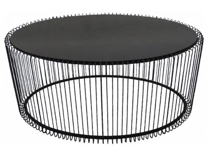Černý kovový konferenční stolek Wire Uno 60×90 cm