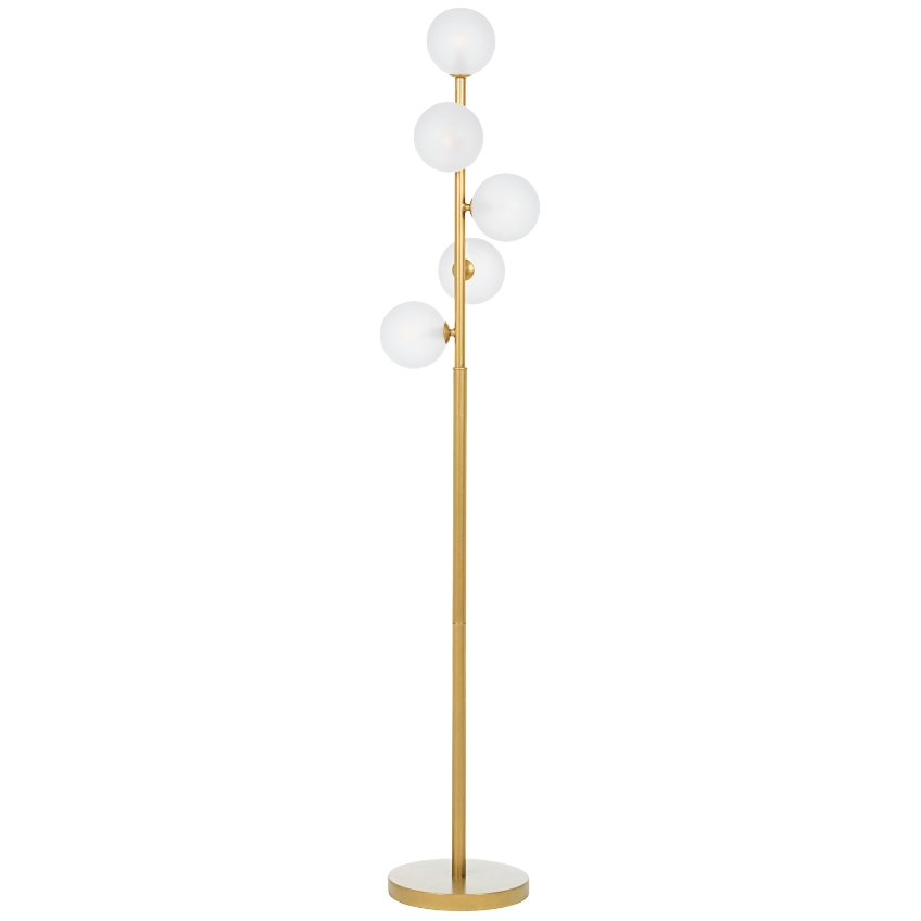 Zlatá kovová stojací lampa Bizzotto Balis 156,5 cm