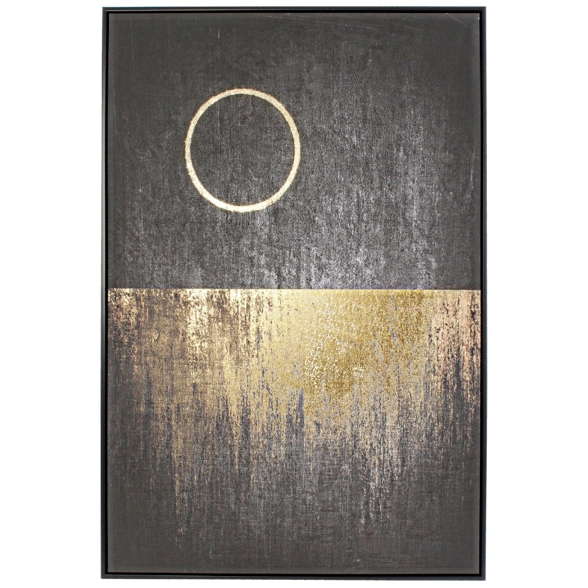 Černo zlatý obraz Bizzotto Rold 122,6 x 82,6 cm