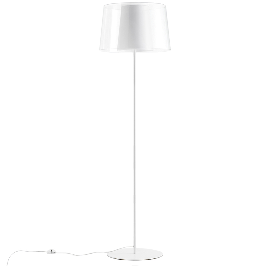 Bílá kovová stojací lampa Pedrali L001ST/BA