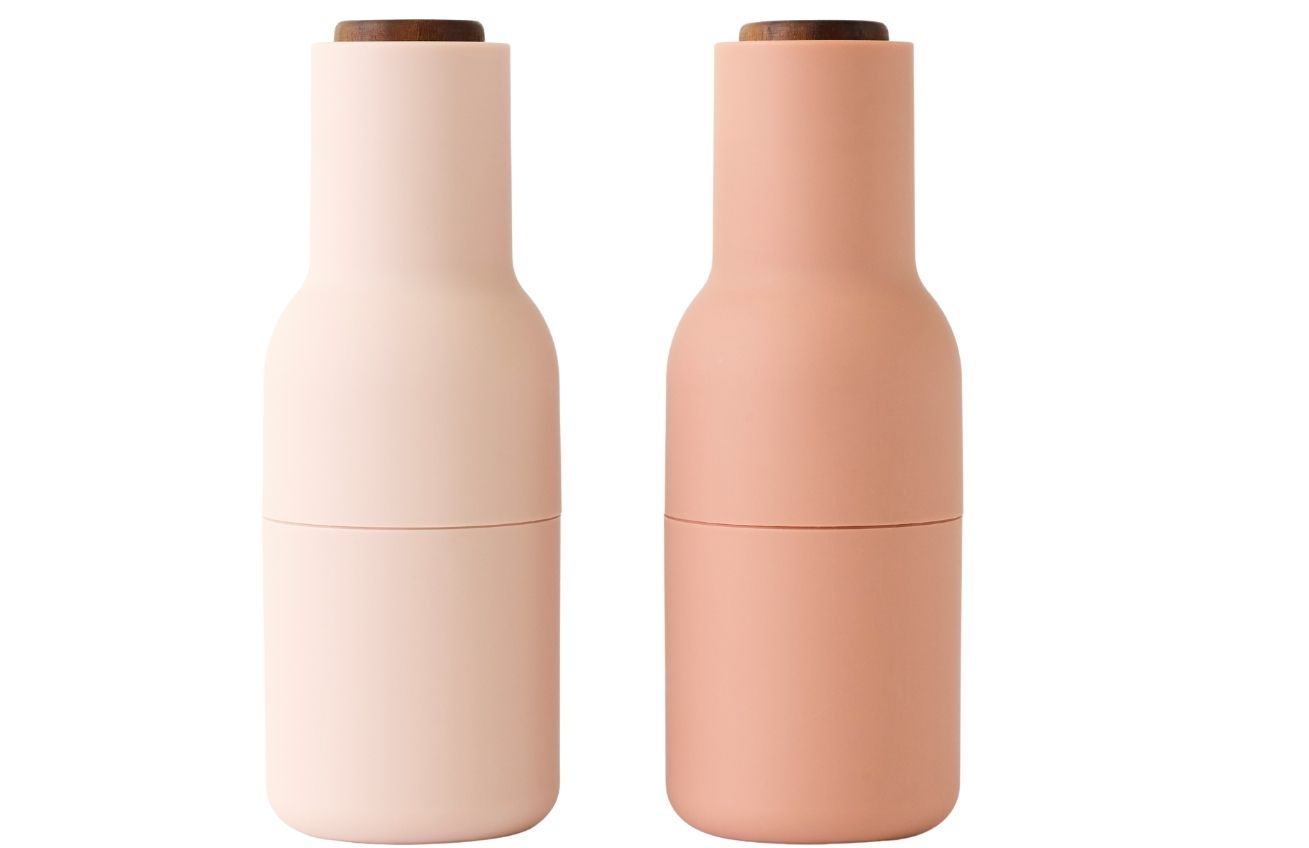 Audo CPH Set dvou pudrově růžových silikonových mlýnků na sůl a pepř AUDO GRINDER 20,5 cm