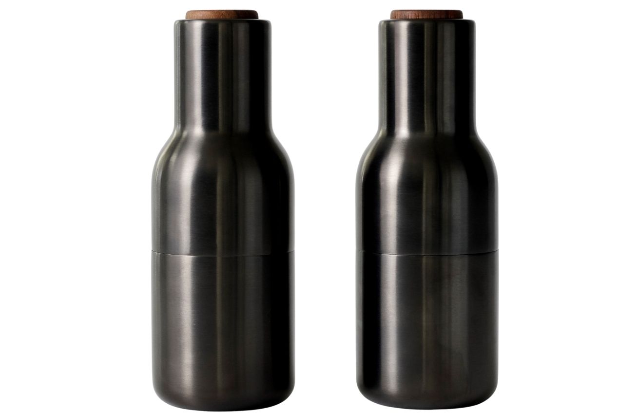 Audo CPH Set dvou bronzově černých kovových mlýnků na sůl a pepř AUDO GRINDER 20,5 cm