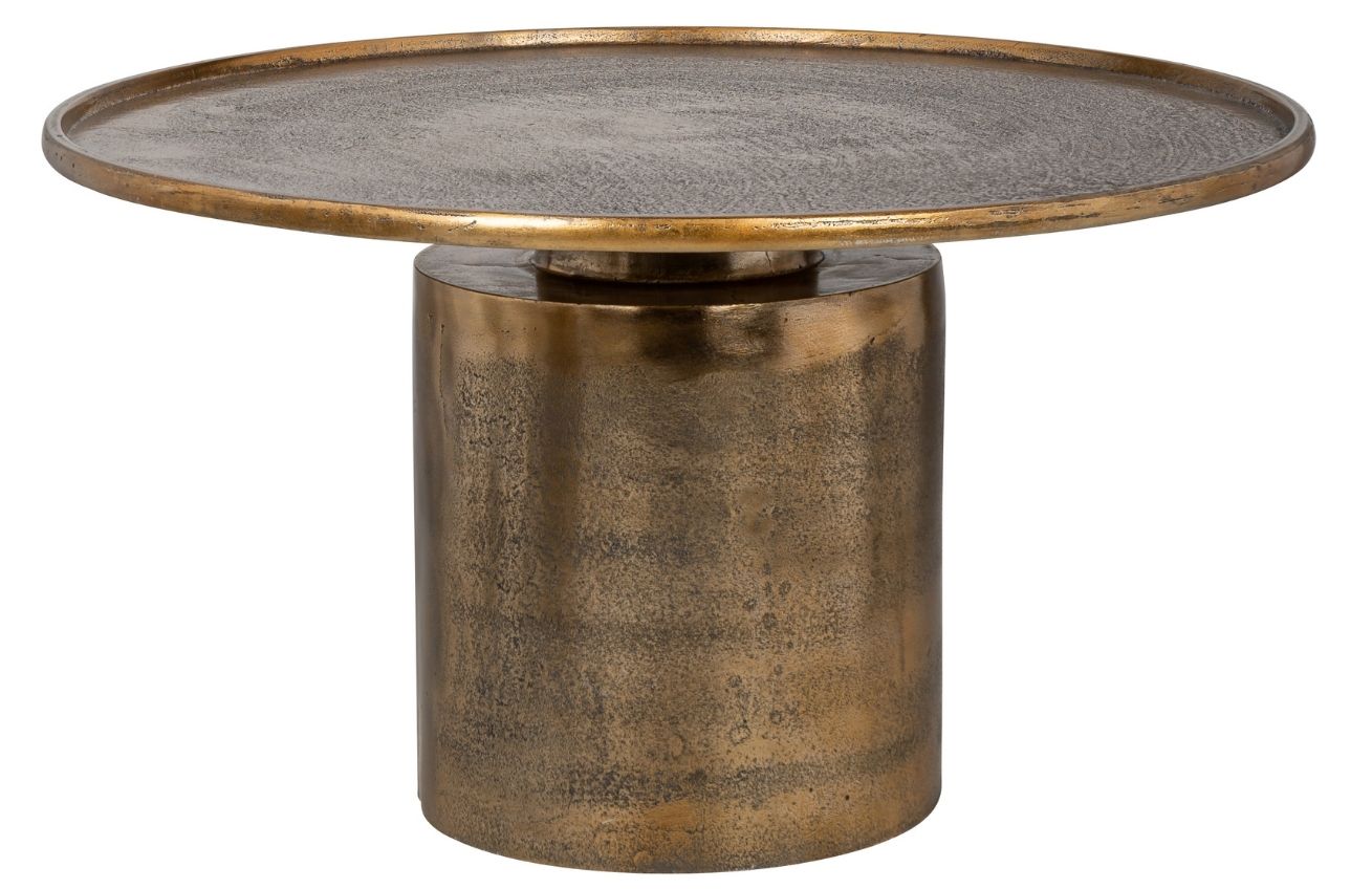 Zlatý kovový konferenční stolek Richmond Griffin 76 cm