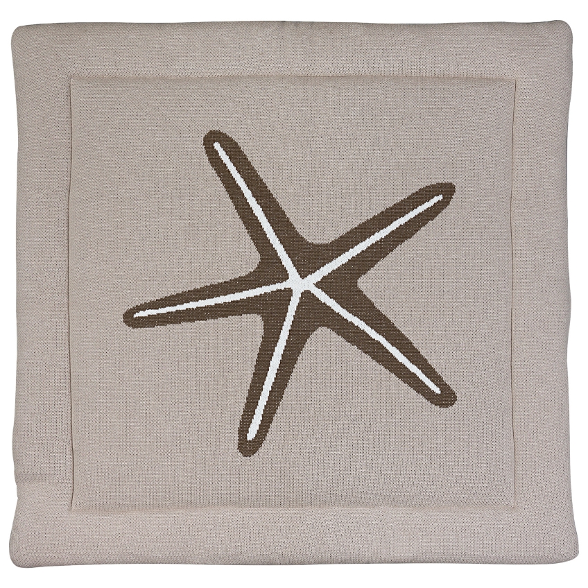 Světle šedá hrací deka Quax Starfish 100 x 100 cm