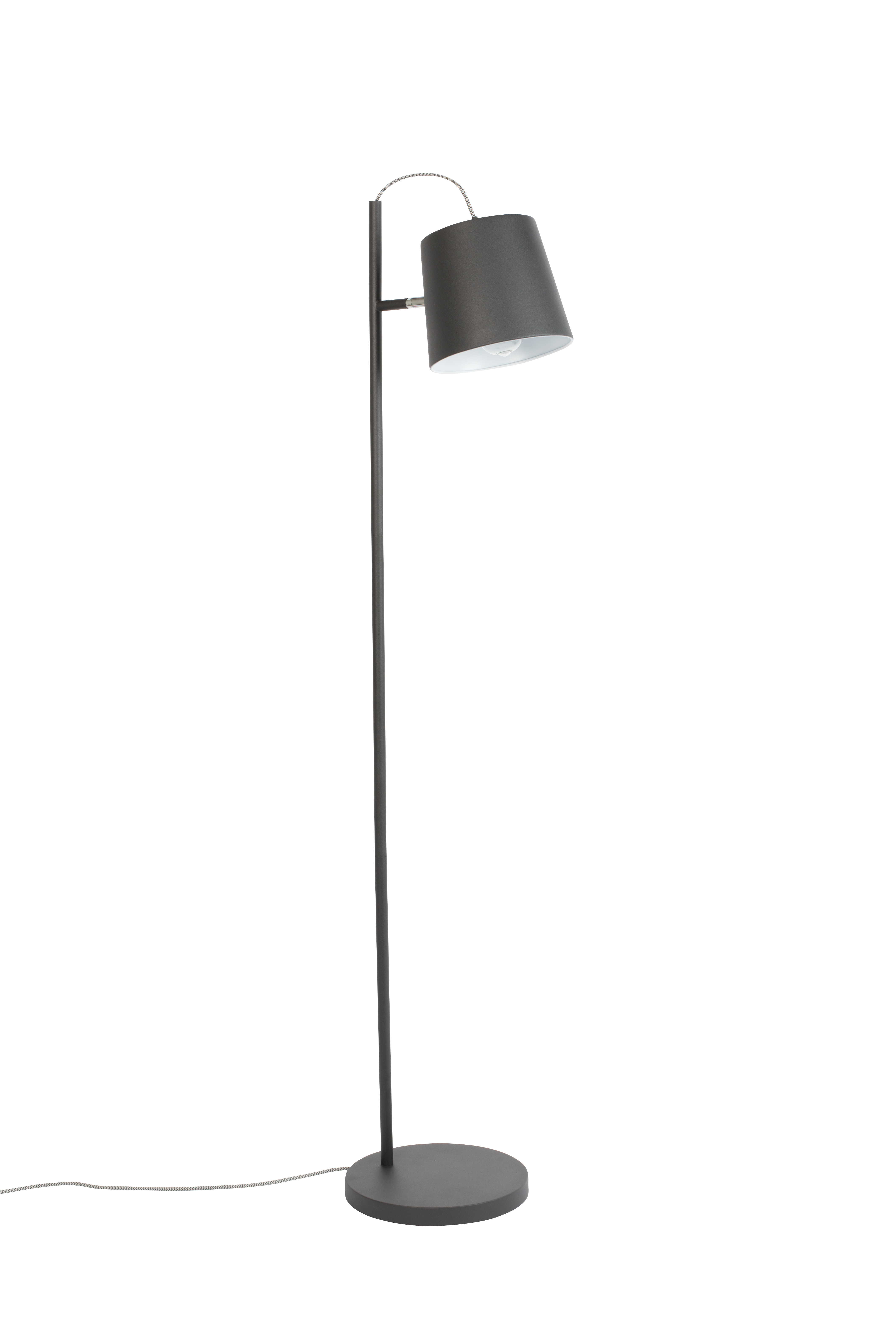 Černá stojací lampa ZUIVER BUCKLE 150 cm