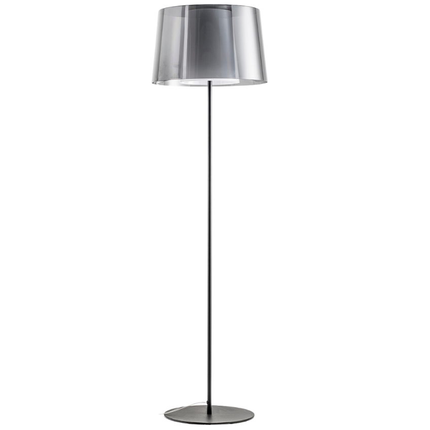 Černá kovová stojací lampa Pedrali L001ST/BA 180 cm