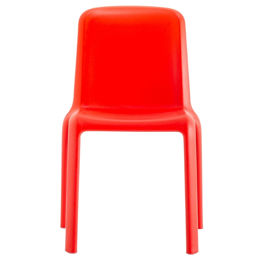 Pedrali Dětská červená plastová židle Snow 303