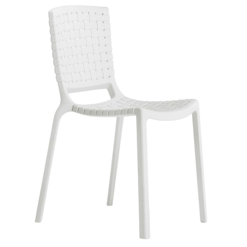 Pedrali Bílá plastová jídelní židle Tatami 305