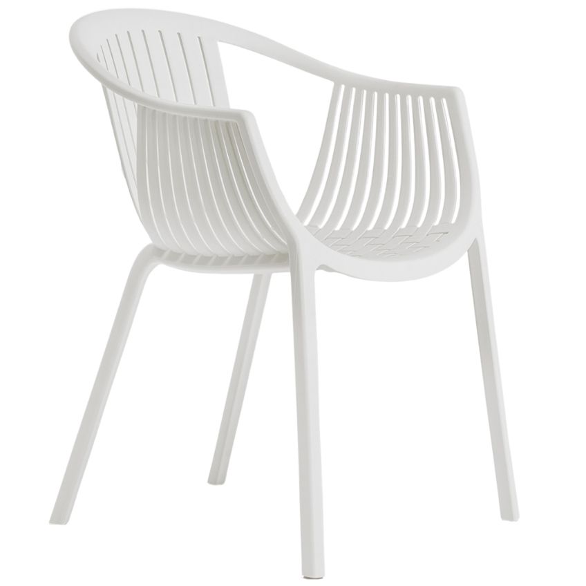 Pedrali Bílá plastová jídelní židle Tatami 306