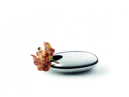 202022 ELIA Vase liegend Designer Vase Edelstahl Deko II