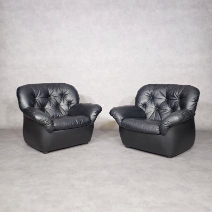 Kožená křesla - pár