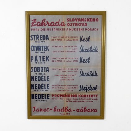 Plakát - Zahrada Slovanského ostrova (A1)