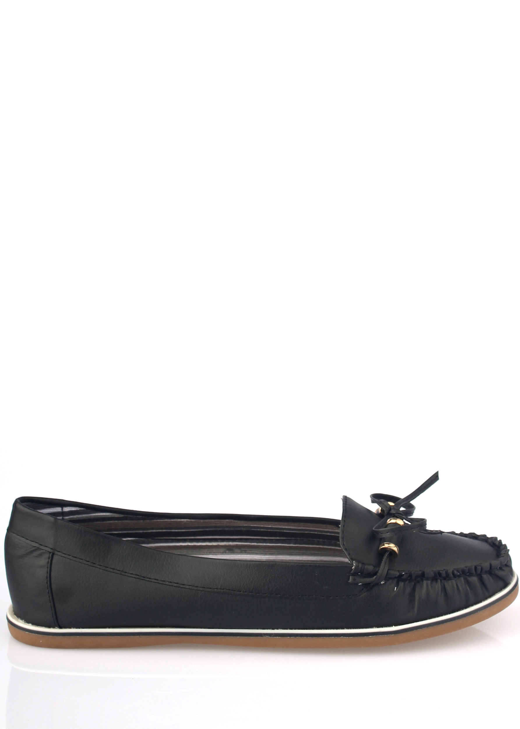 Černé mokasíny Claudia Ghizzani