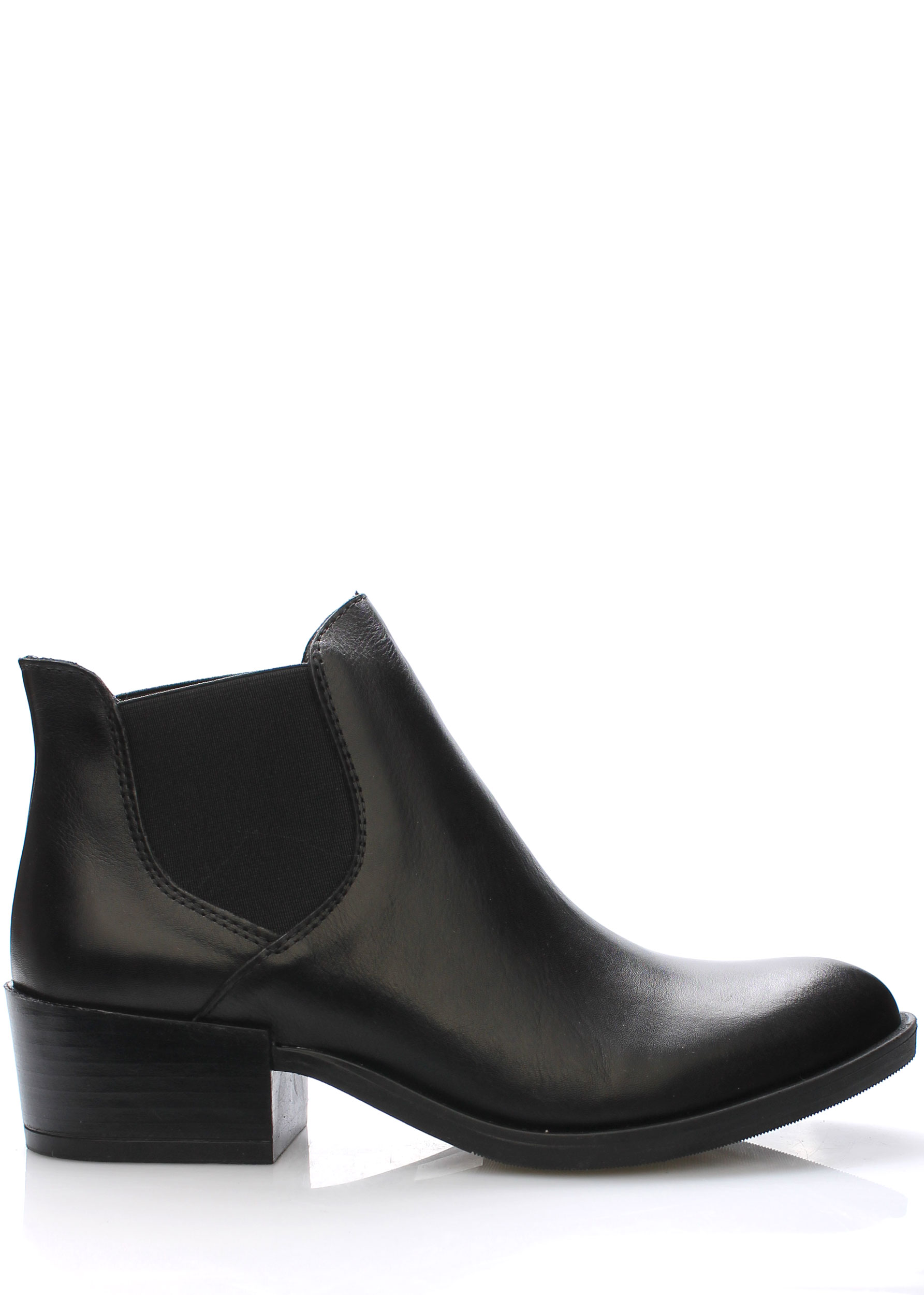 V&C Calzature Černé italské kožené boty pérka V&C