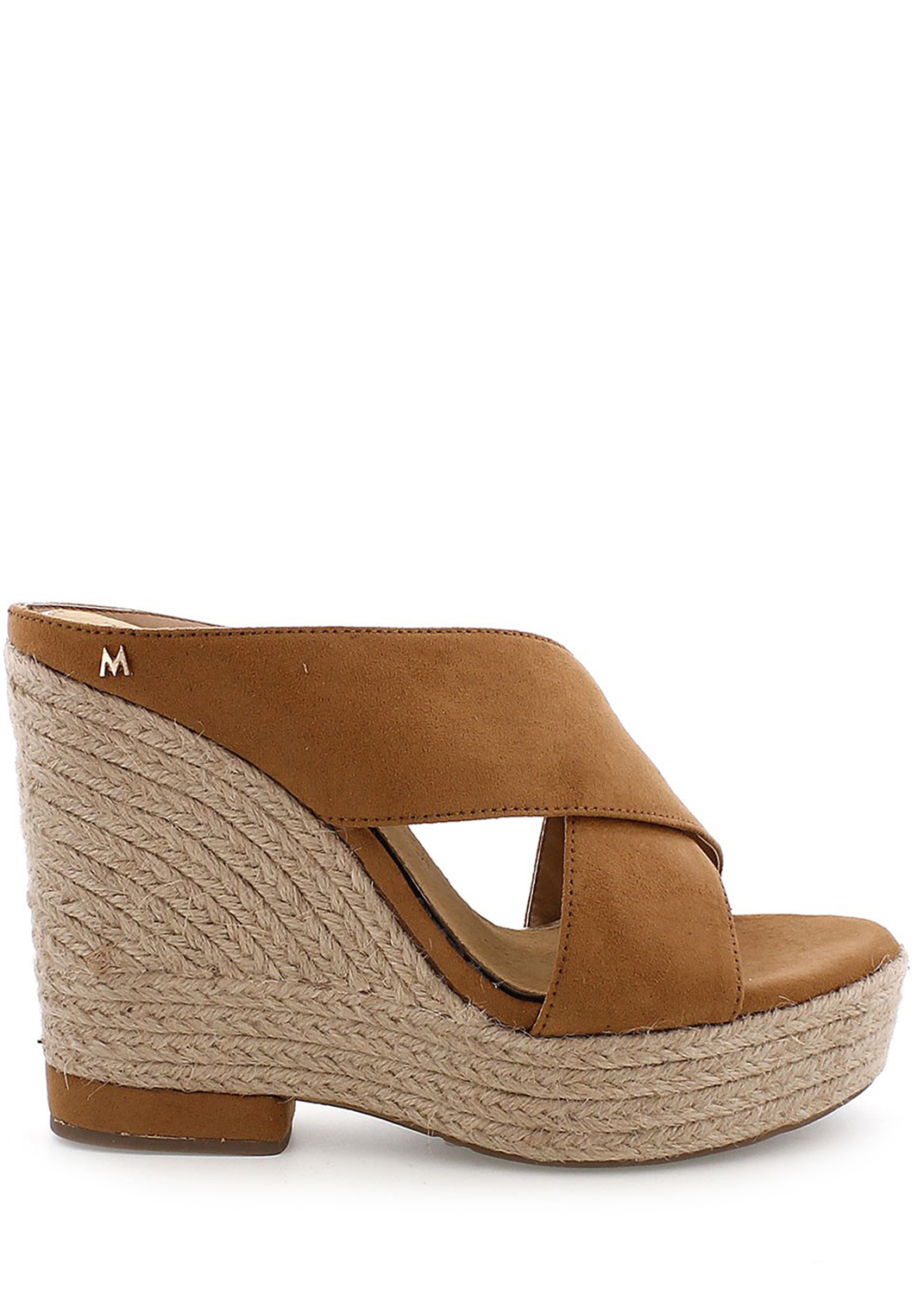 Hnědé dámské sandály na klínku MARIA MARE