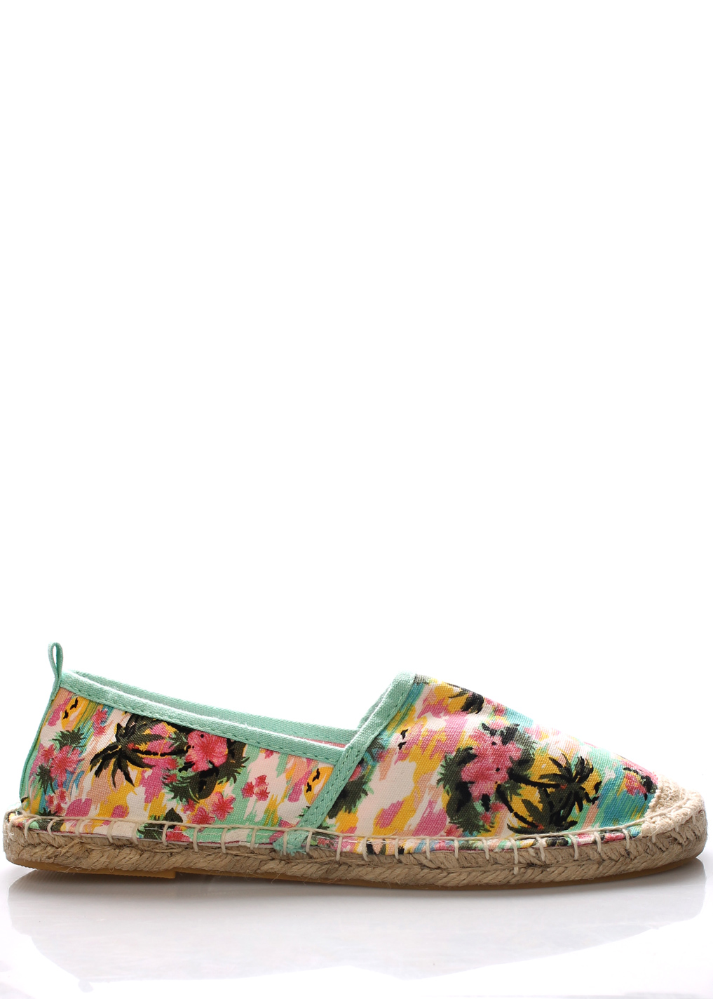 Zelené havajské espadrilky Monshoe