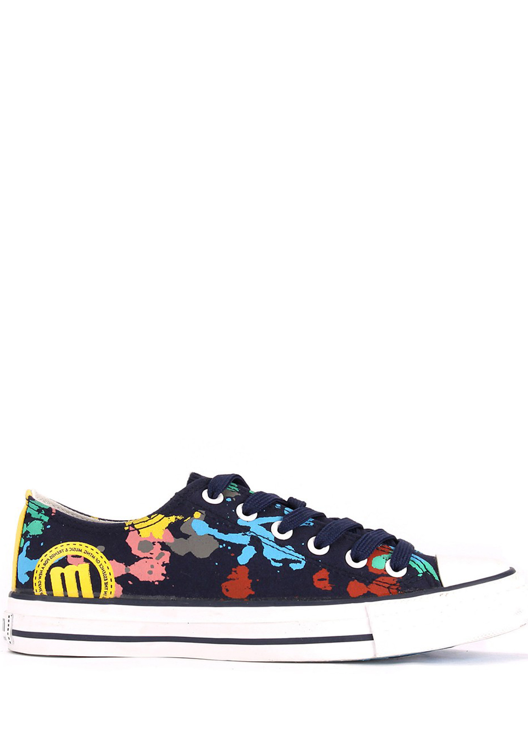 Modré pomalované nízké tenisky MTNG