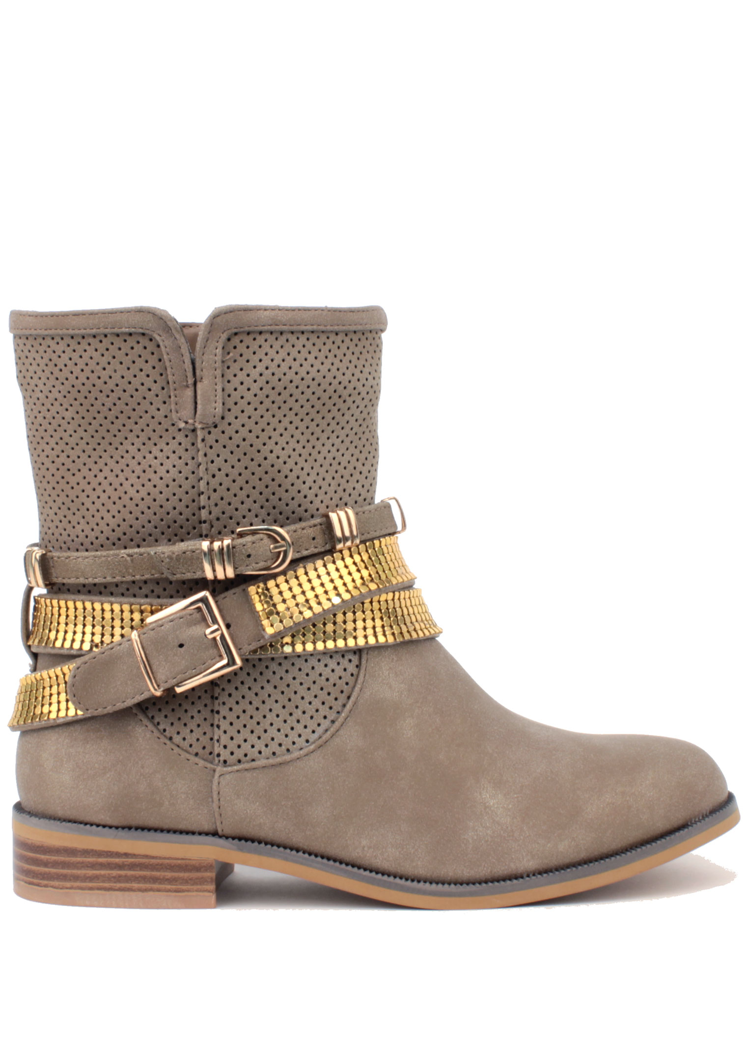 Hnědé letní kozačky s páskem H3 shoes Velikost: 37