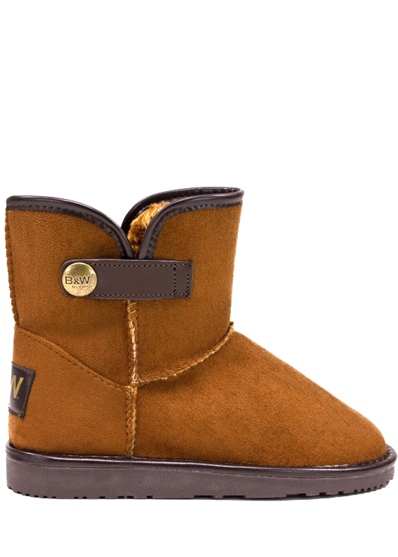 Break & Walk Hnědé nízké válenky s řemínkem Break&Walk