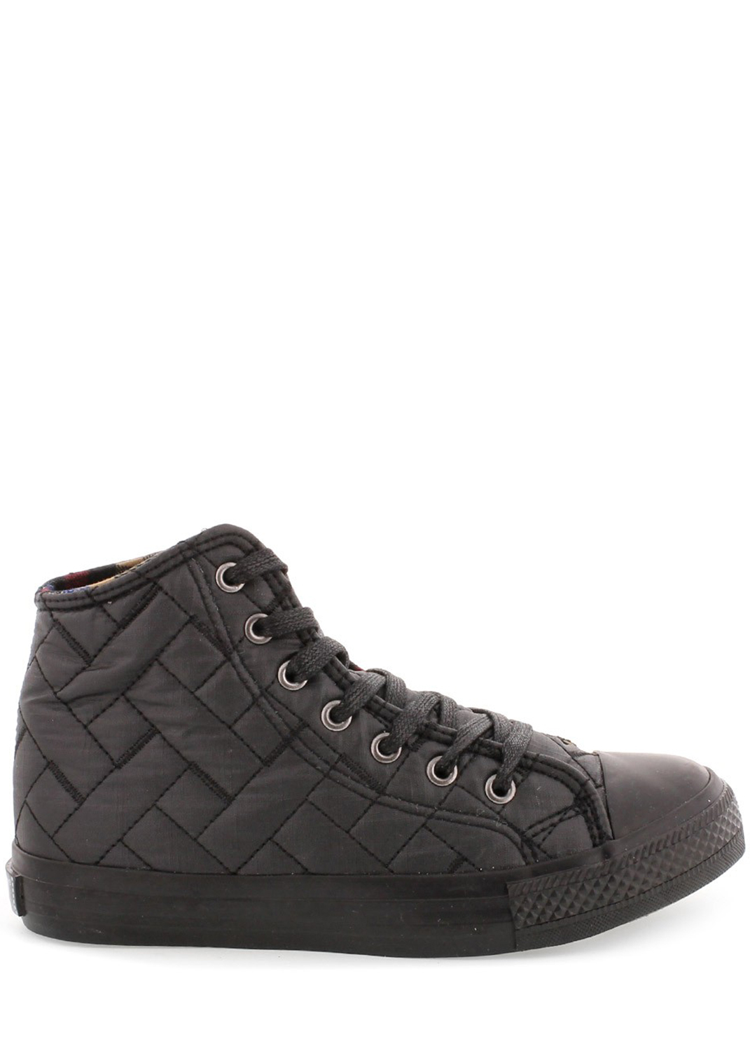 Černé prošívané kotníkové tenisky MTNG