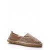 Béžové espadrilky s krajkou Monshoe