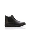 Černé kotníkové boty s klínkem Claudia Ghizzani