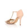Béžové sandály na jehlovém podpatku MARIA MARE