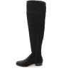 Černé elastické kozačky nad kolena Claudia Ghizzani