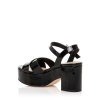 Černé sandály s platformou MTNG