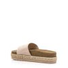 Béžové pantofle s espadrilovou podrážkou MTNG