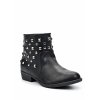 Černé kotníkové boty se cvočky Timeless