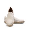 Bílé nazouvací tenisky s espadrilovou podrážkou Trendy too
