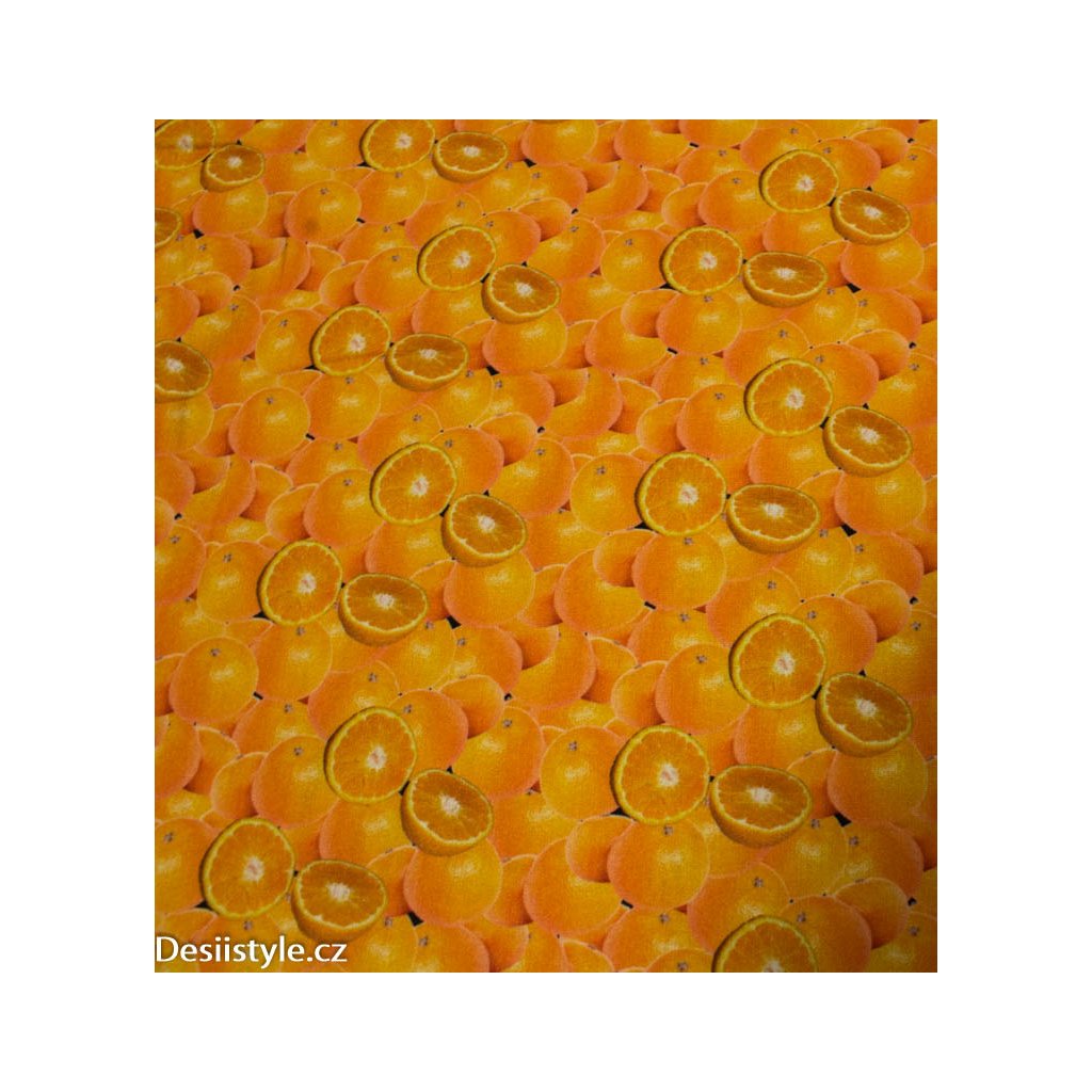 Bavlněné plátno vzor - Pomeranče