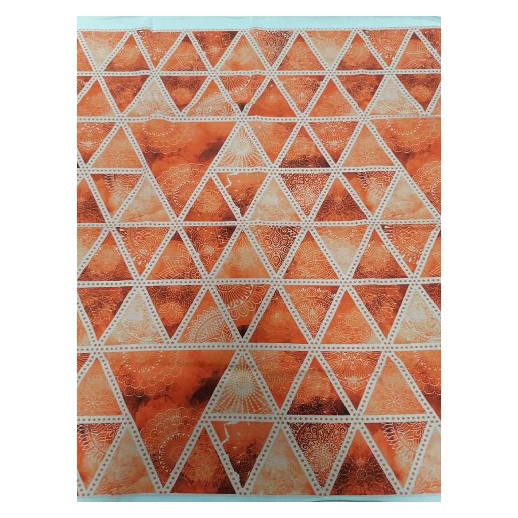 Úpletový panel 60x60 - Trojúhelník  - oranžová