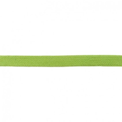 Šňůra bavlněná plochá 20 mm - Jarní zelená