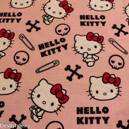 Licenční úplet - Hello Kitty - černé nápisy