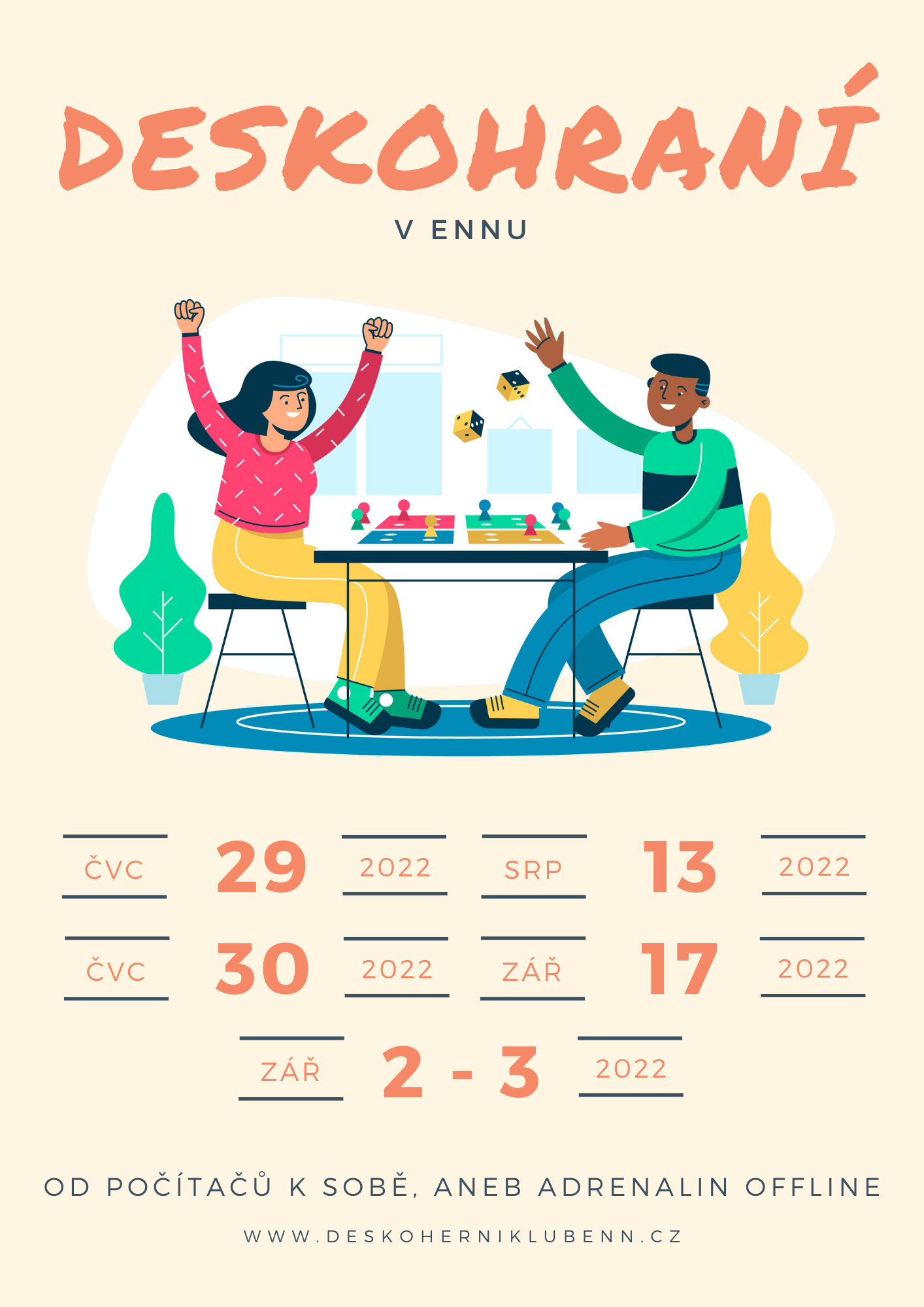 Deskohraní červenec - září 2022
