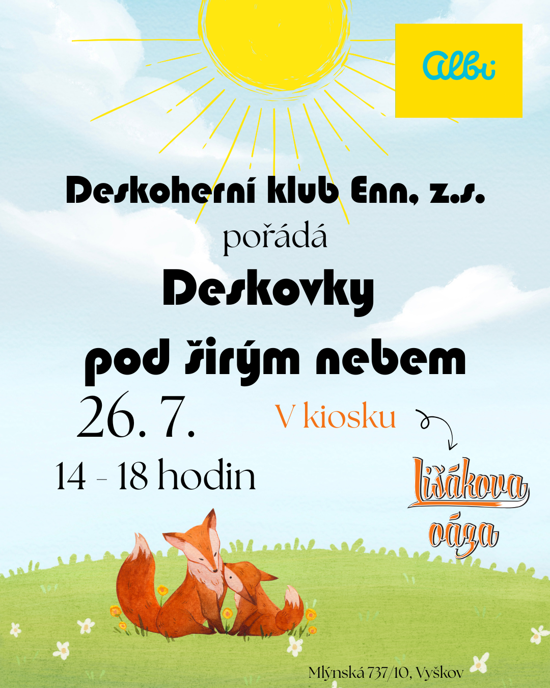 Deskovky pod širým nebem