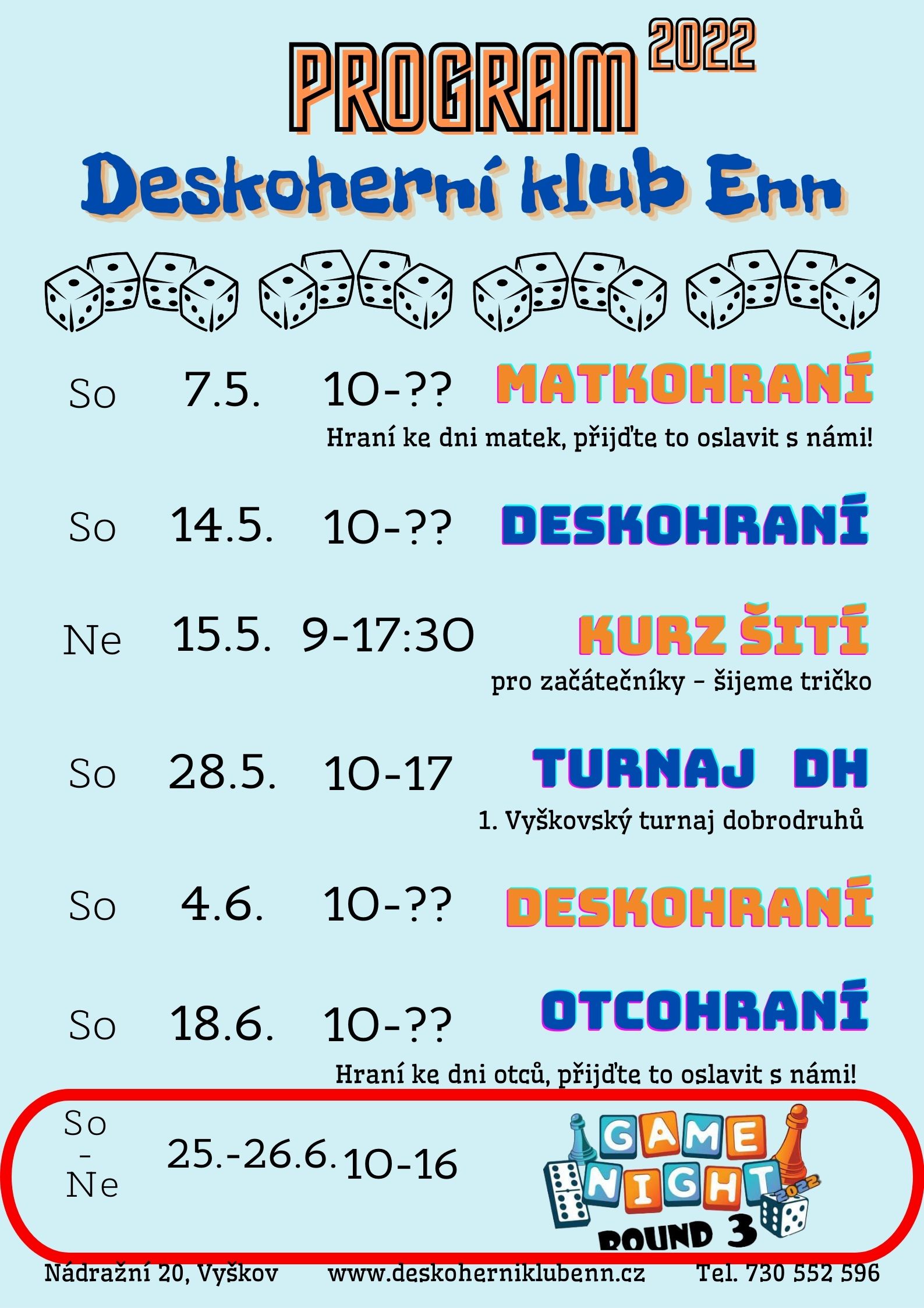 Noční DeskoHraní s Enn - Game Night Round 3