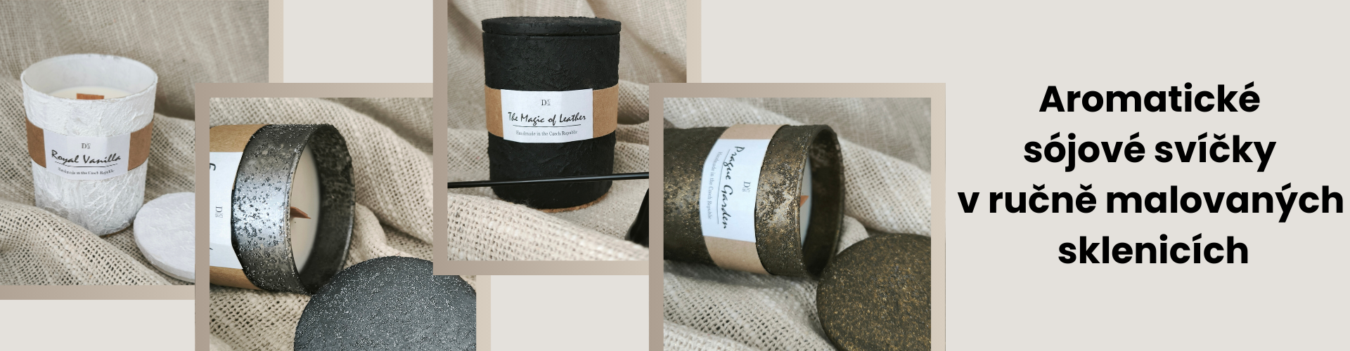 Vonné sójové svíčky ve skle