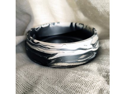 Mísa ARCO v černo-bílém melange - dekor pro stylový interiér