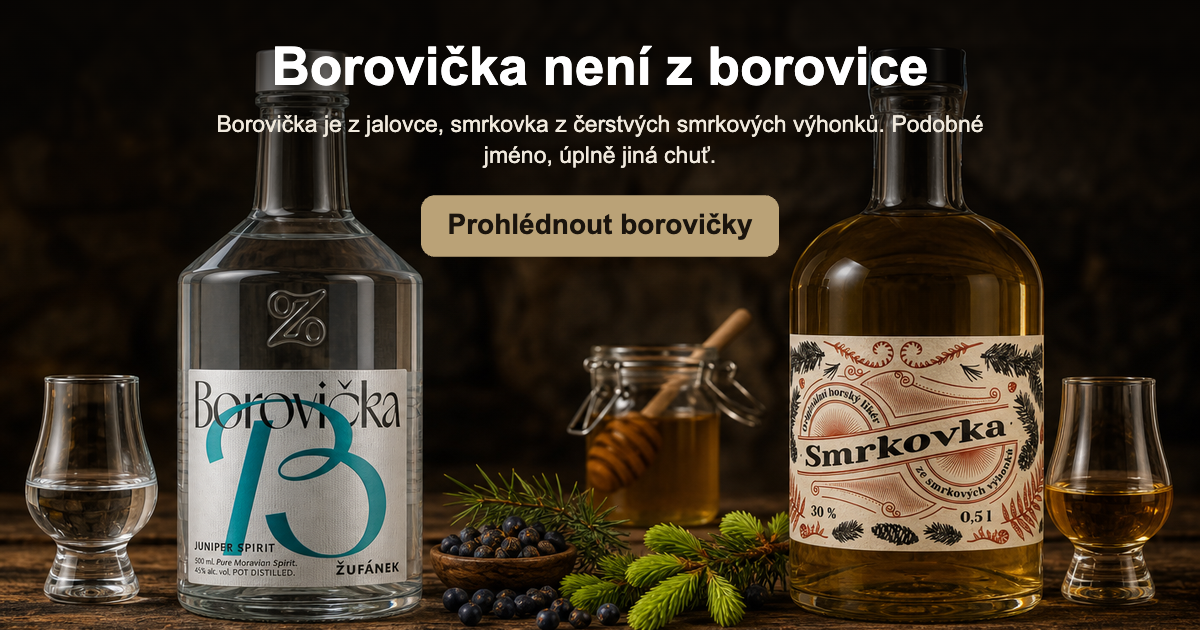 Borovička není z borovice