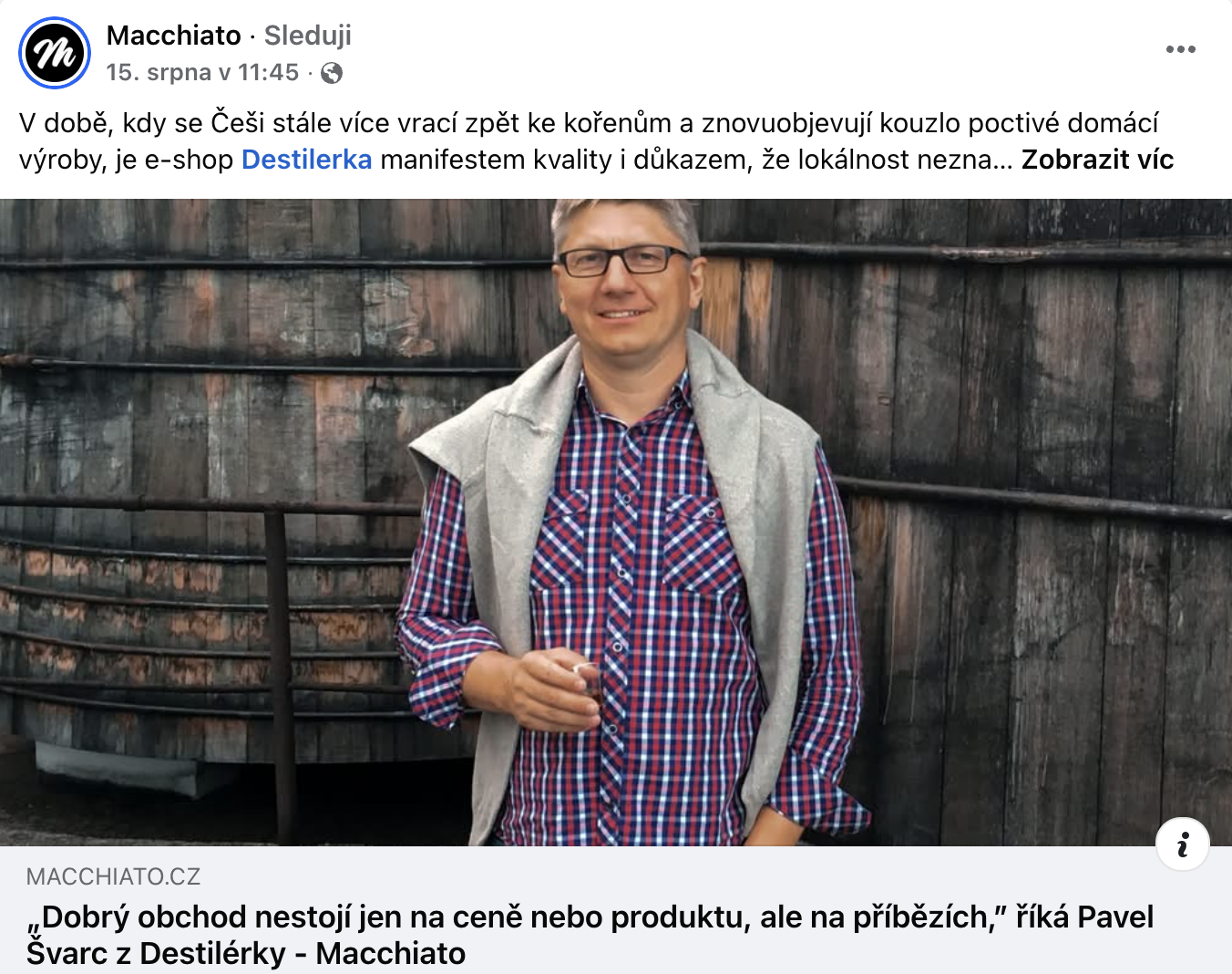 Rozhovor Destilerka.cz v magazínu Macchiato