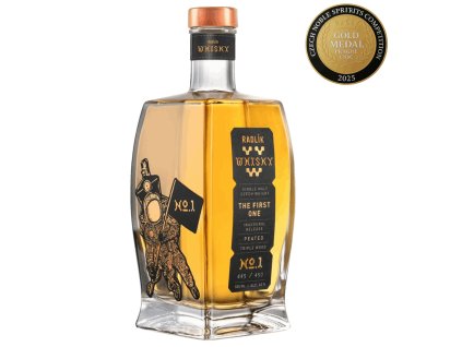 radlik whisky peated triple wood tje first one.inaugural release v01medajle