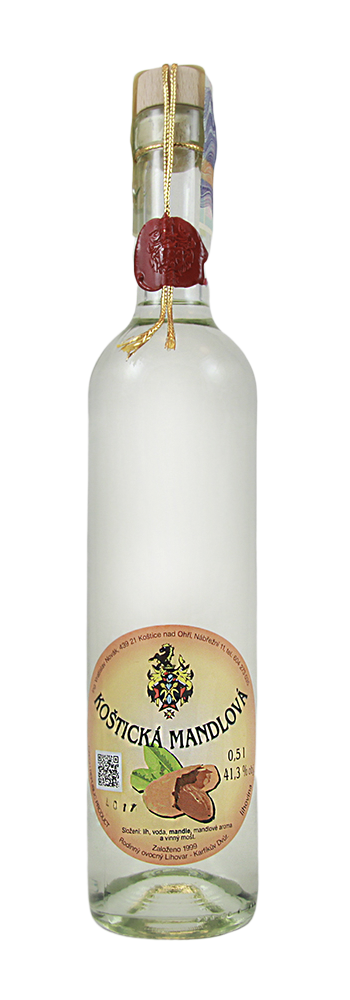 Koštická Mandlová pálenka 42% 0,5L - Mandlovice